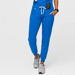 Figs Zamora Jogger Scrub Pants Royal Blue Size XS TALL medical dental.  20